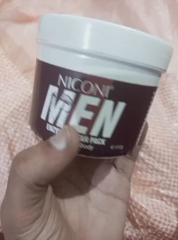 Niconi Men Enzyme De-Tan Pack for Face & Body | Professional Tan Removal & Skin Brightening |